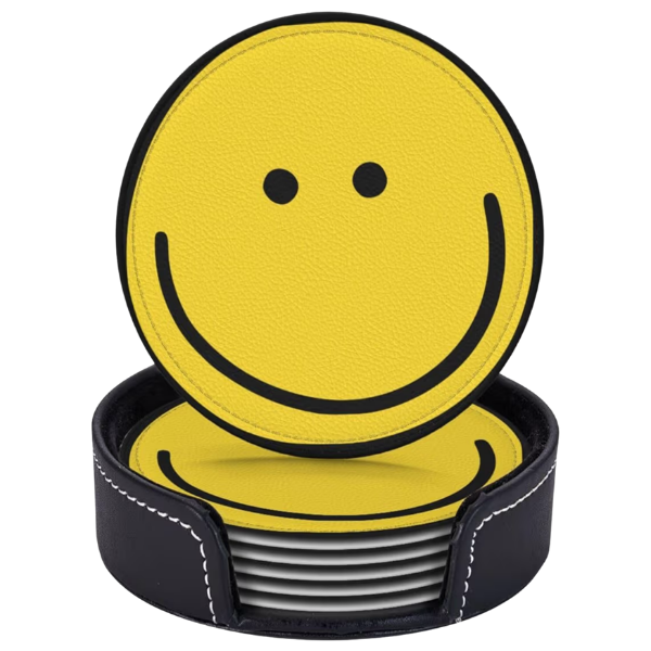 SMILEY FACE COASTERS