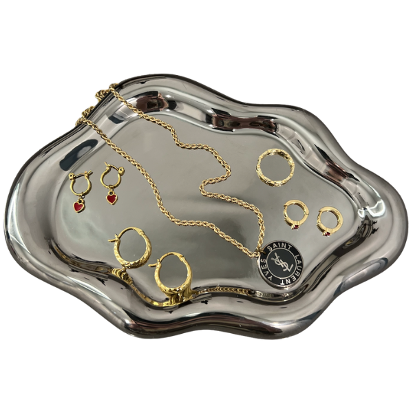 CHROME TRINKET DISH