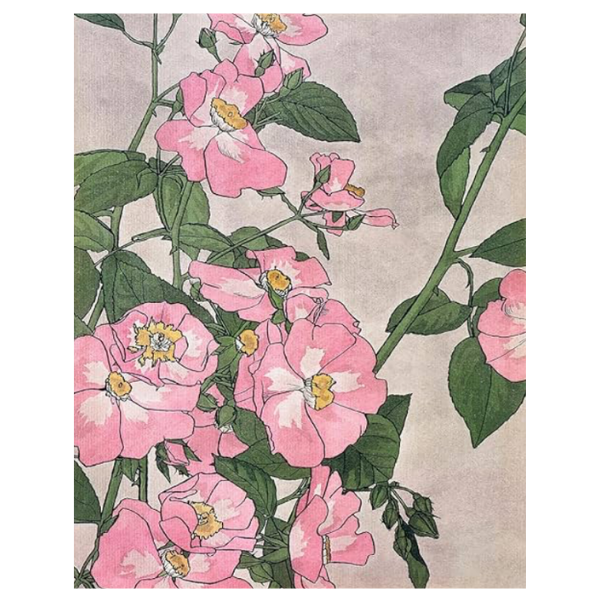 PINK FLOWER ART PRINT