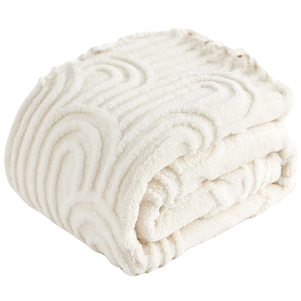 OFF WHITE COZY BOHO BLANKET