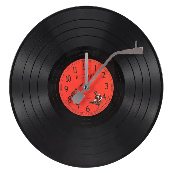 VINYL RECORD WALL CLOCK