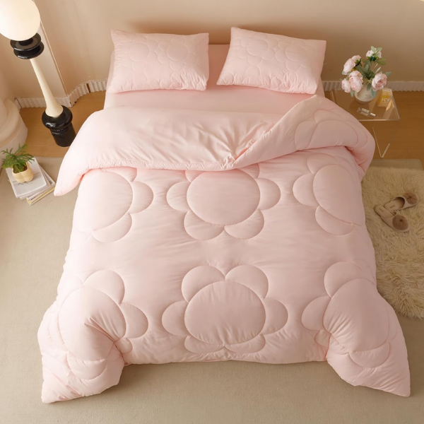 PINK FLOWER BEDDING
