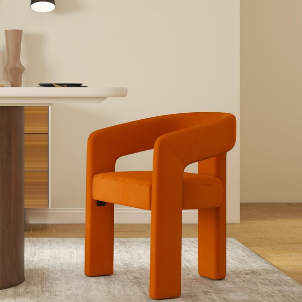 ORANGE BARREL ACCENT CHAIR