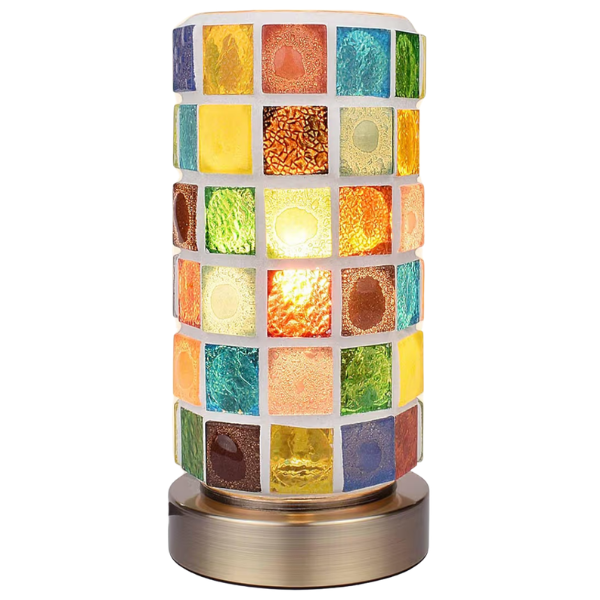 STAINED GLASS MOSAIC LAMP