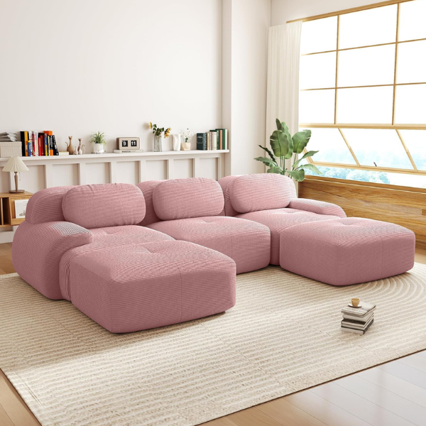 PINK MODULAR SOFA