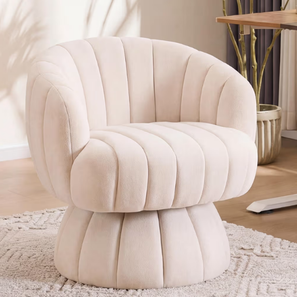 MID CENTURY VELVET ACCENT CHAIR