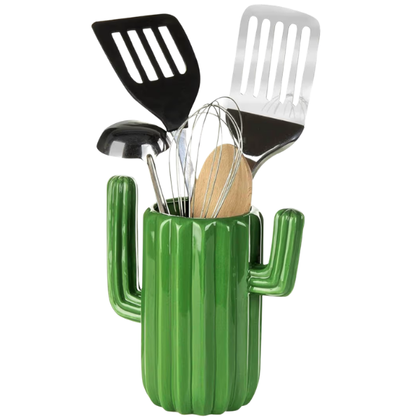 CACTUS UTENSIL HOLDER