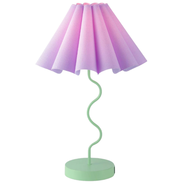 GREEN & PURPLE UMBRELLA LAMP
