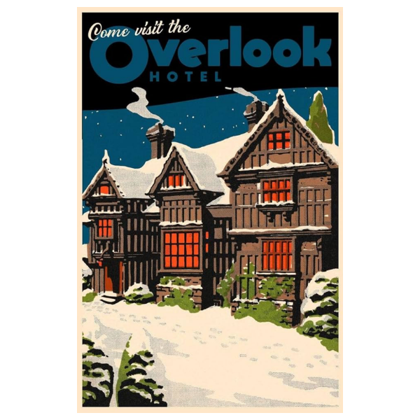 THE SHINING OVERLOOK HOTEL ART PRINT