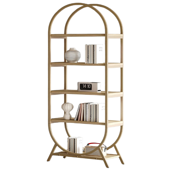 INDUSTRIAL ARCHED BOOKCASE