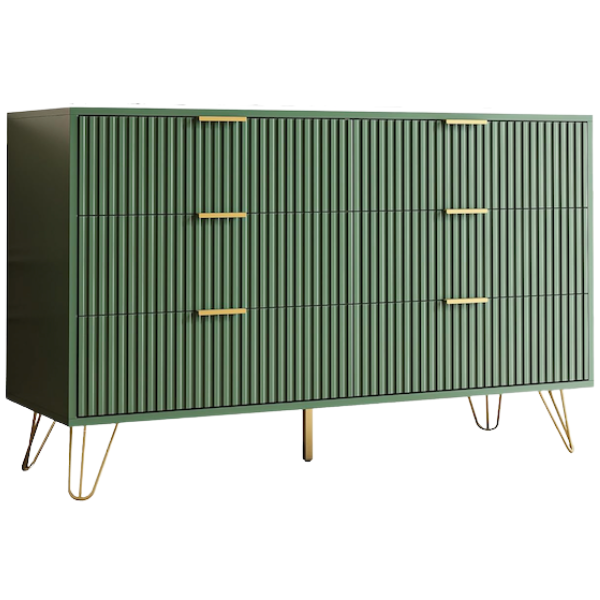 GREEN & GOLD DRESSER
