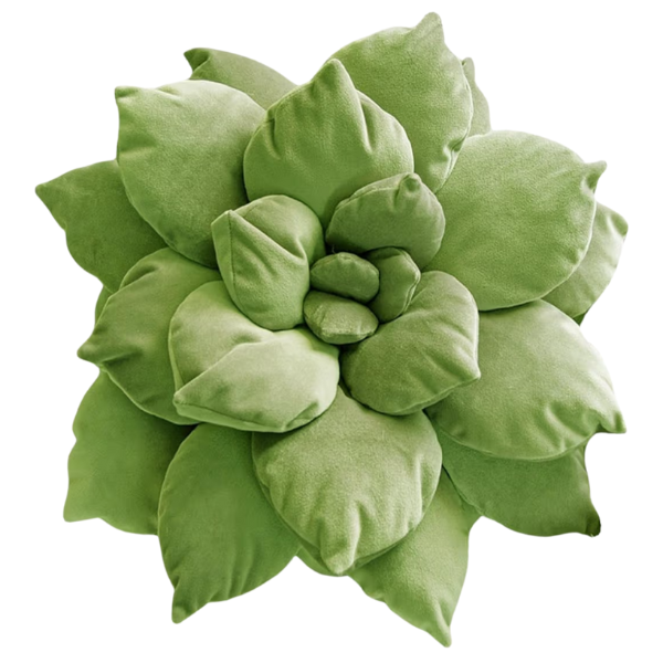 GREEN CACTUS FLOWER PILLOW