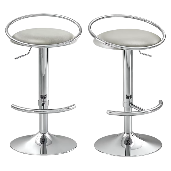 FUNKY SILVER BARSTOOLS