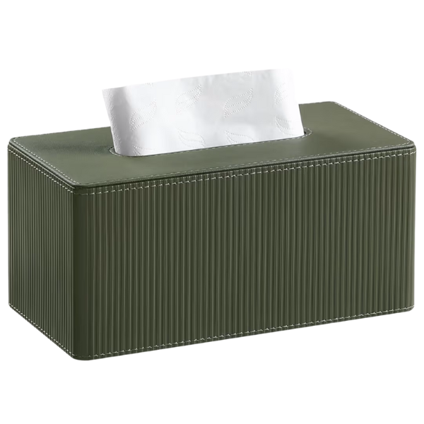 DARK GREEN TISSUE BOX COVER