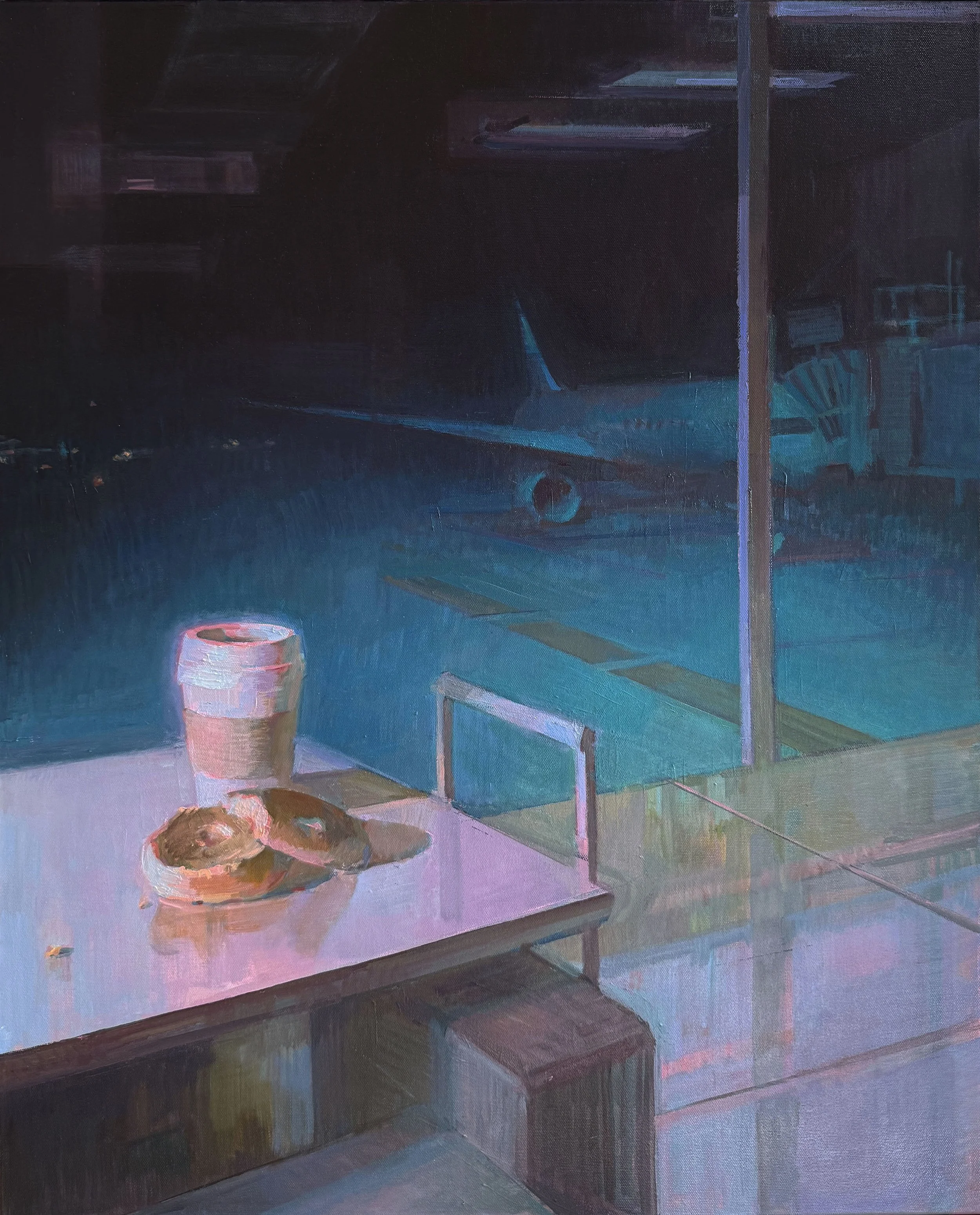 Before Departure. Oil on canvas. 24X36". 