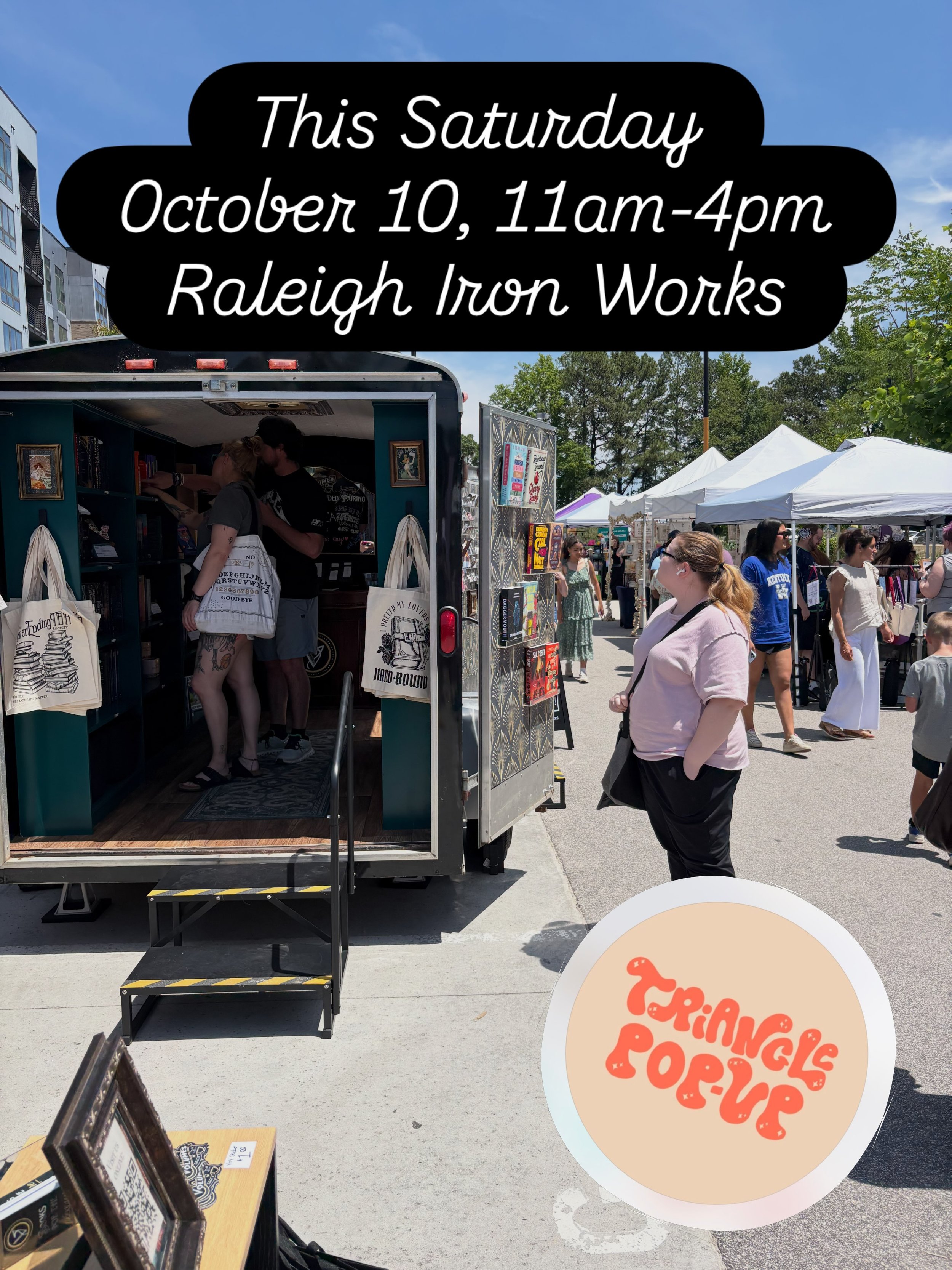 Weekend plans? We have some for you! Find us Sunday in Raleigh at @trianglepopup and Saturday at @coffeezephyr!