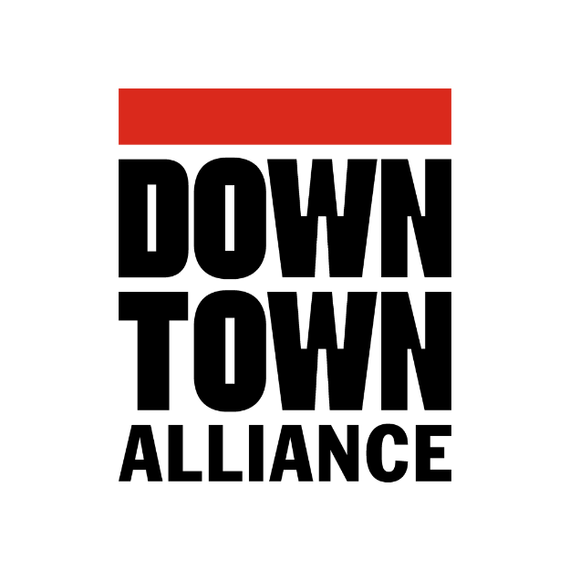 Black and Red Downtown Alliance Logo
