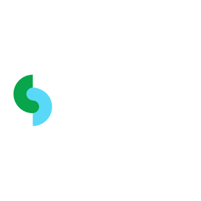 Green, Blue, and White Planet Reimagined Logo
