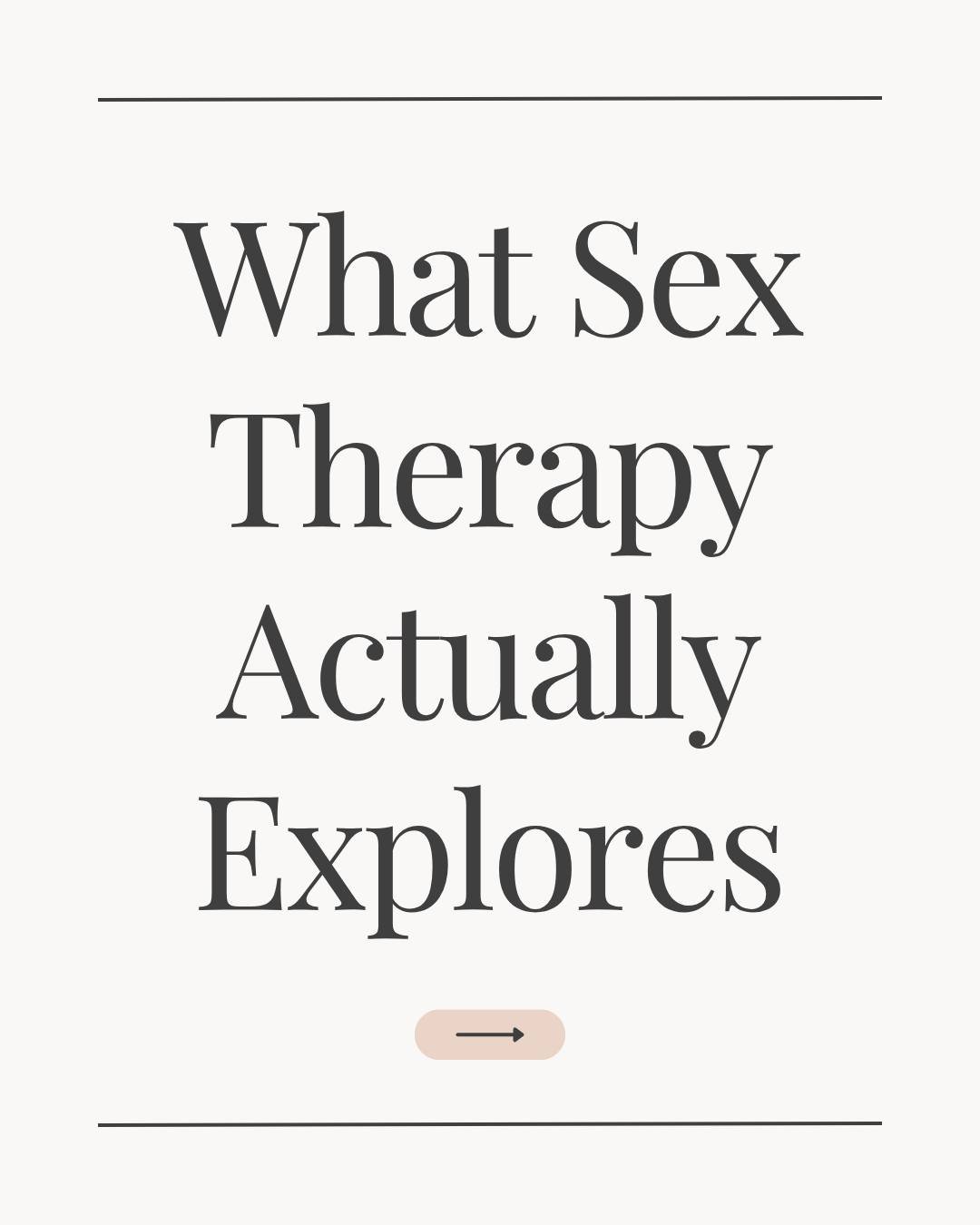 S.ex therapy goes far beyond desire and technique.

It&rsquo;s about understanding the beliefs, attachment patterns, emotions, and experiences shaping how you relate to s.exuality, intimacy, and vulnerability.

Nothing about this means you&rsquo;re b