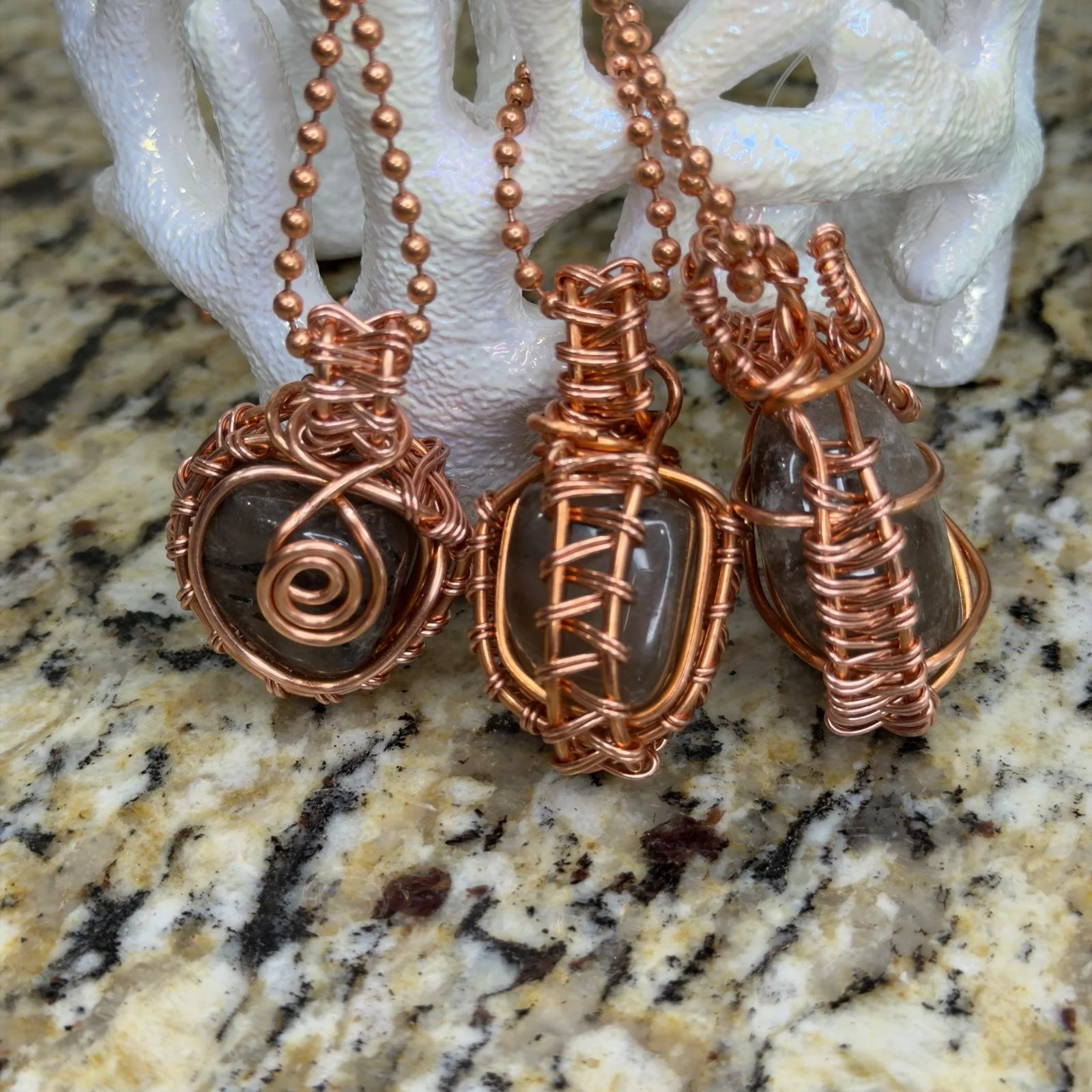 Black Rutilated Quartz Necklace