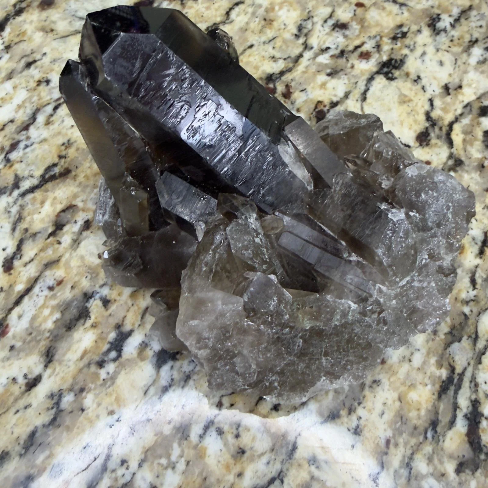 Smoky Quartz Cluster