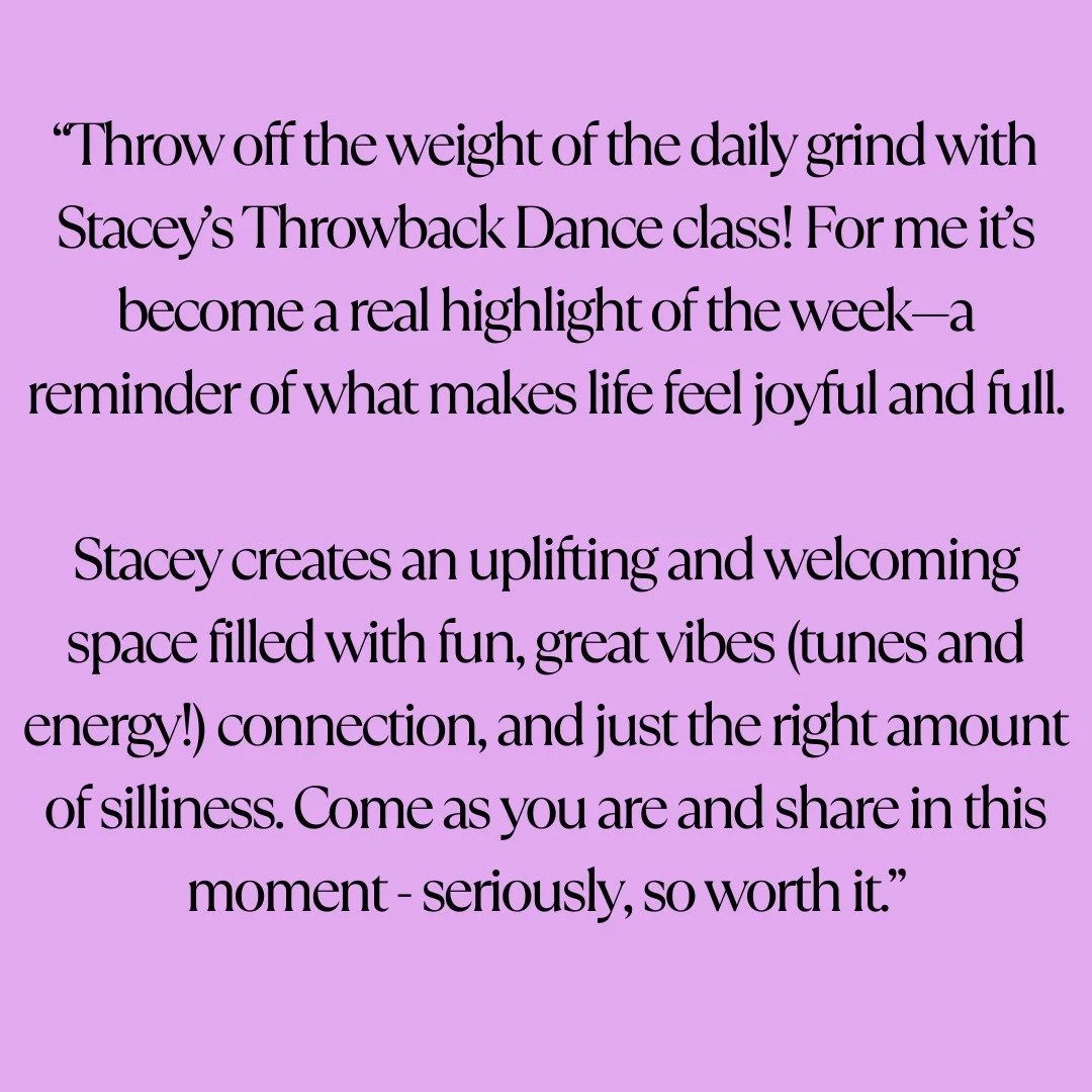 There's always silliness at Throwback Dance. 

Laughs guaranteed every week.