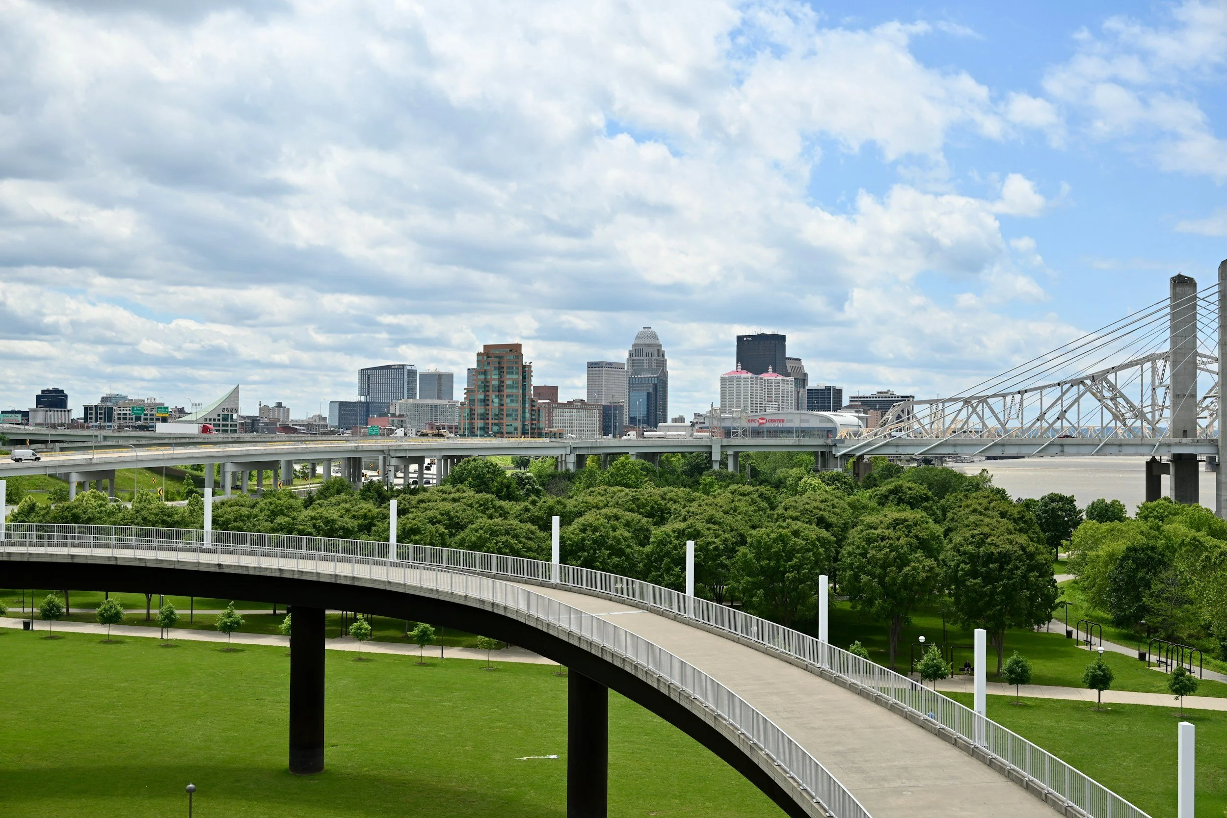 Louisville skyline.