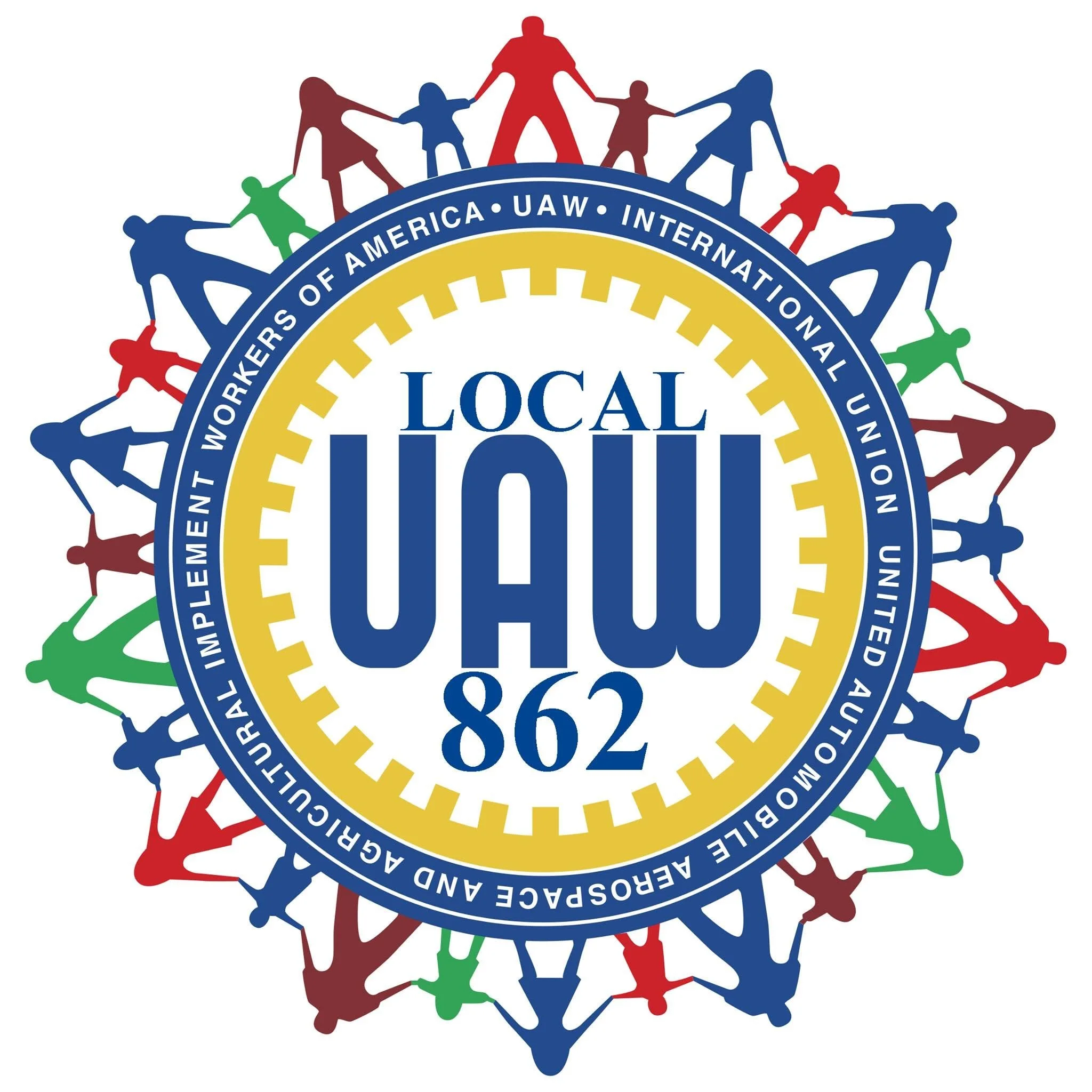 Colorful circular emblem with silhouettes of children holding hands, surrounding the words 'Local' and 'Youth' and other words related to youth and community activities.