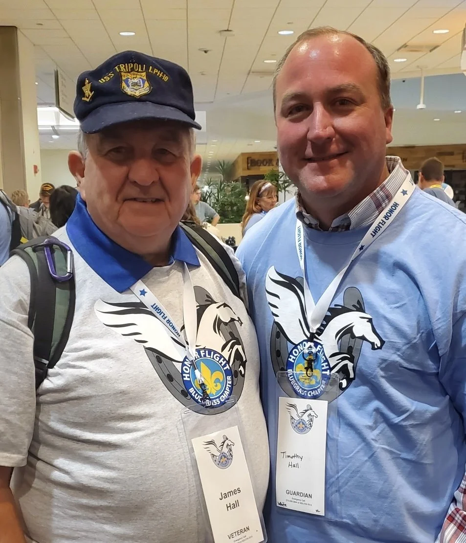 Tim Hall and his dad.