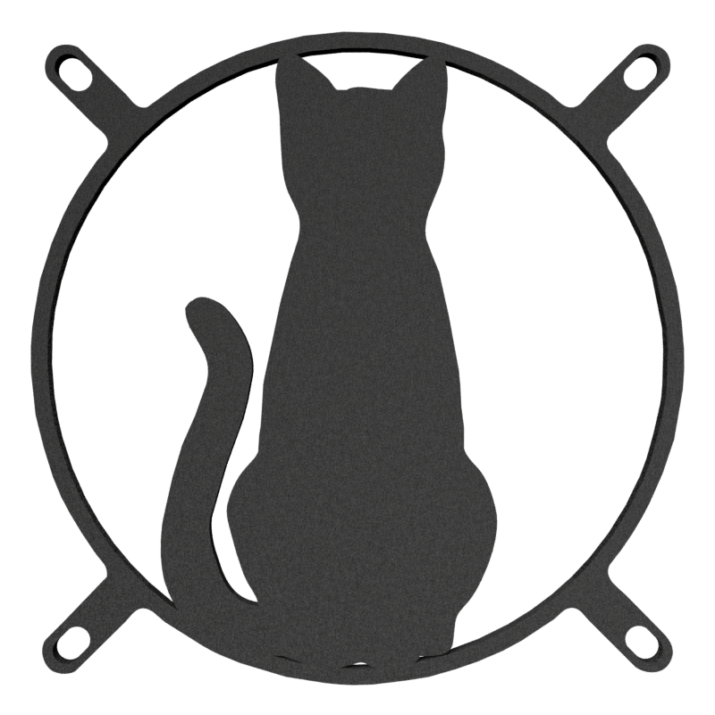 140mm Cat Standing Fan Cover