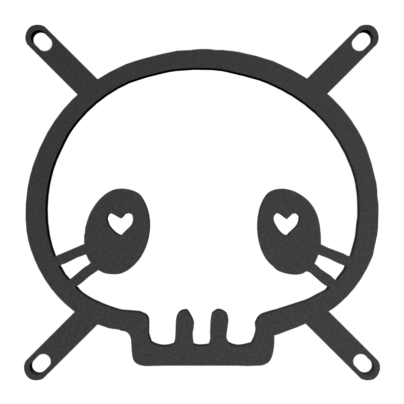140mm Romi Skull Fan Cover