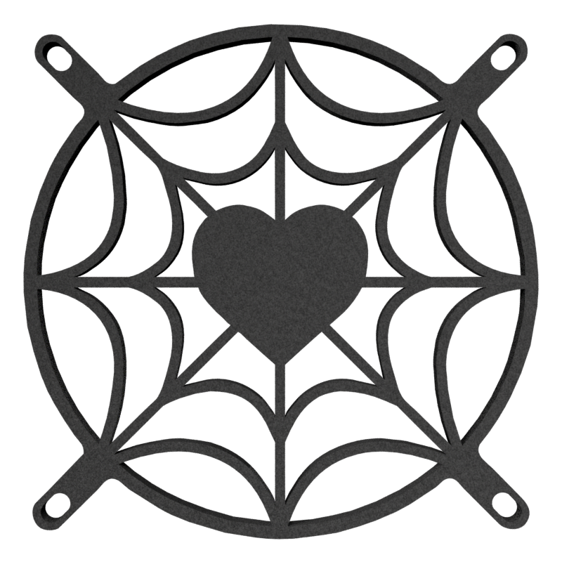 140mm Spiderweb Full Heart Fan Cover