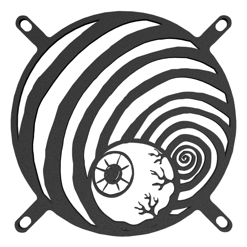 120mm Spiral Eye Fan Cover