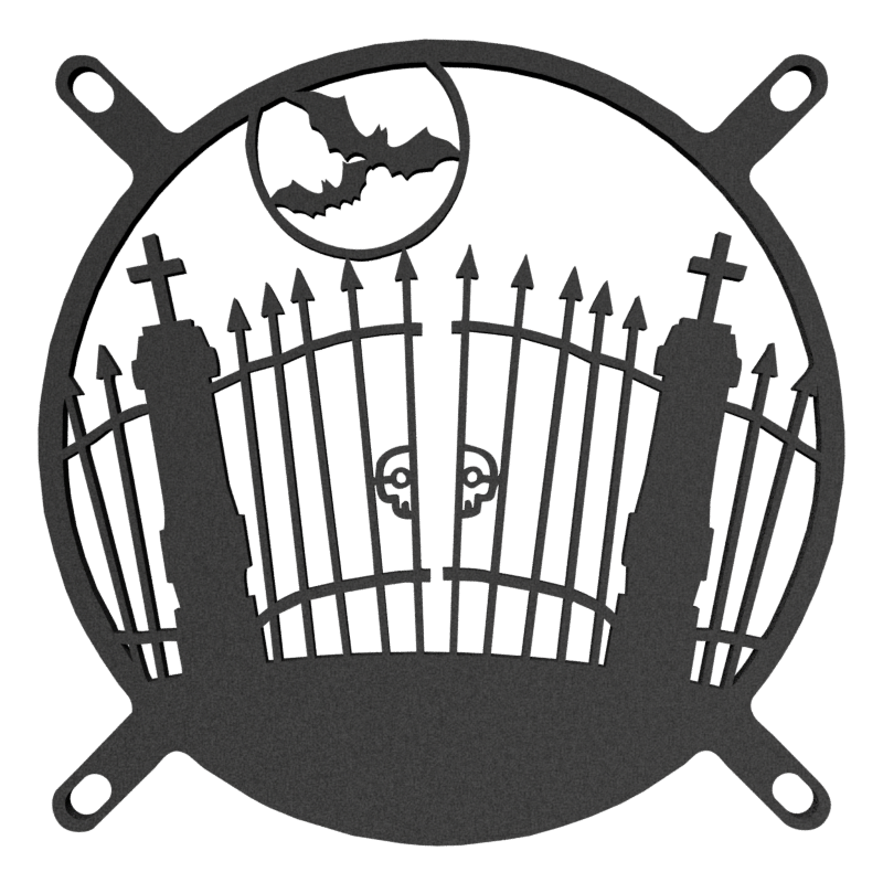 140mm Spooky Gate Fan Cover