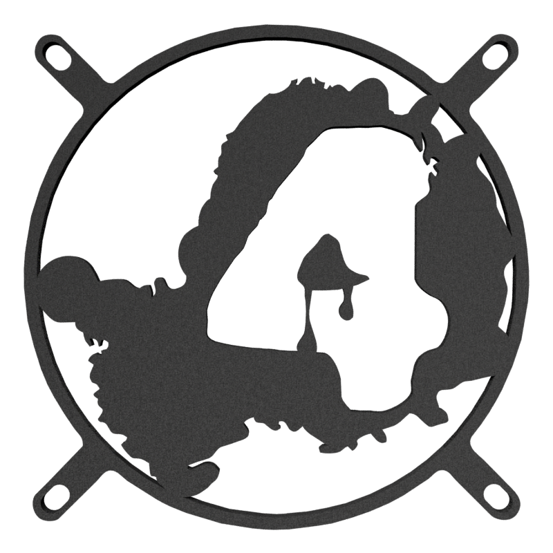 140mm L4D-Inspired 4 Fan Cover