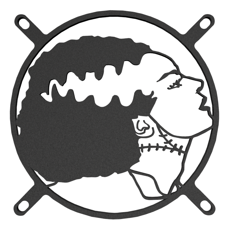 140mm Bride of Frankenstein Fan Cover