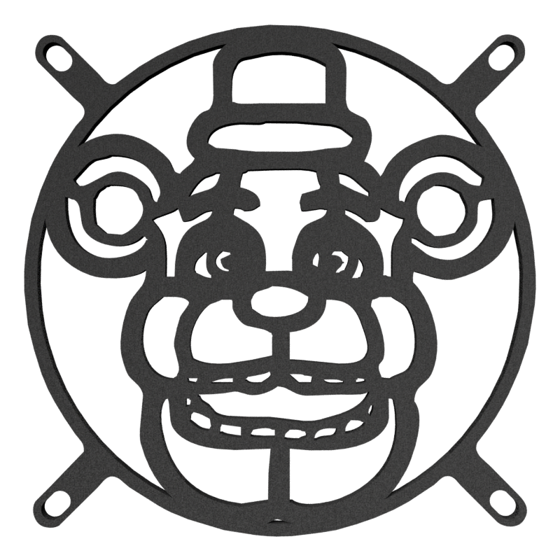 120mm Freddy-Inspired Fan Cover