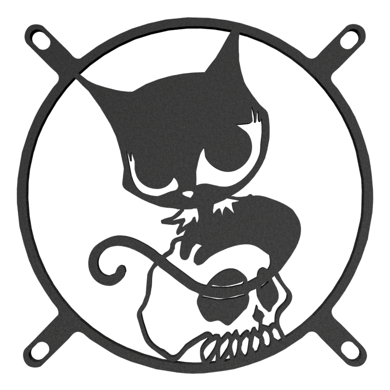 120mm Doom Kitty-Inspired Fan Covers