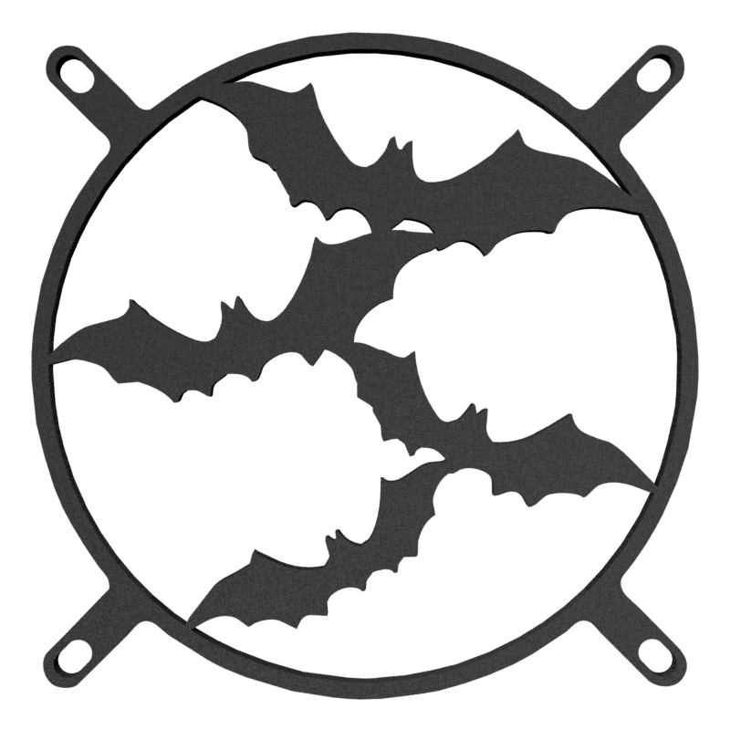 140mm 4 Bats Fan Cover