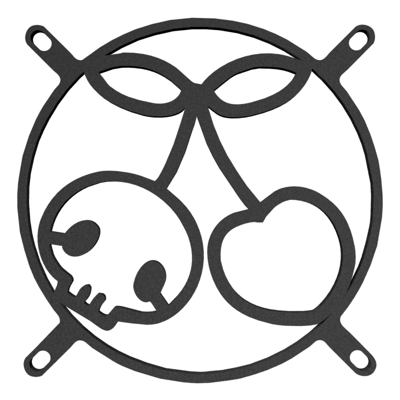 140mm Cherry Skull Fan Cover