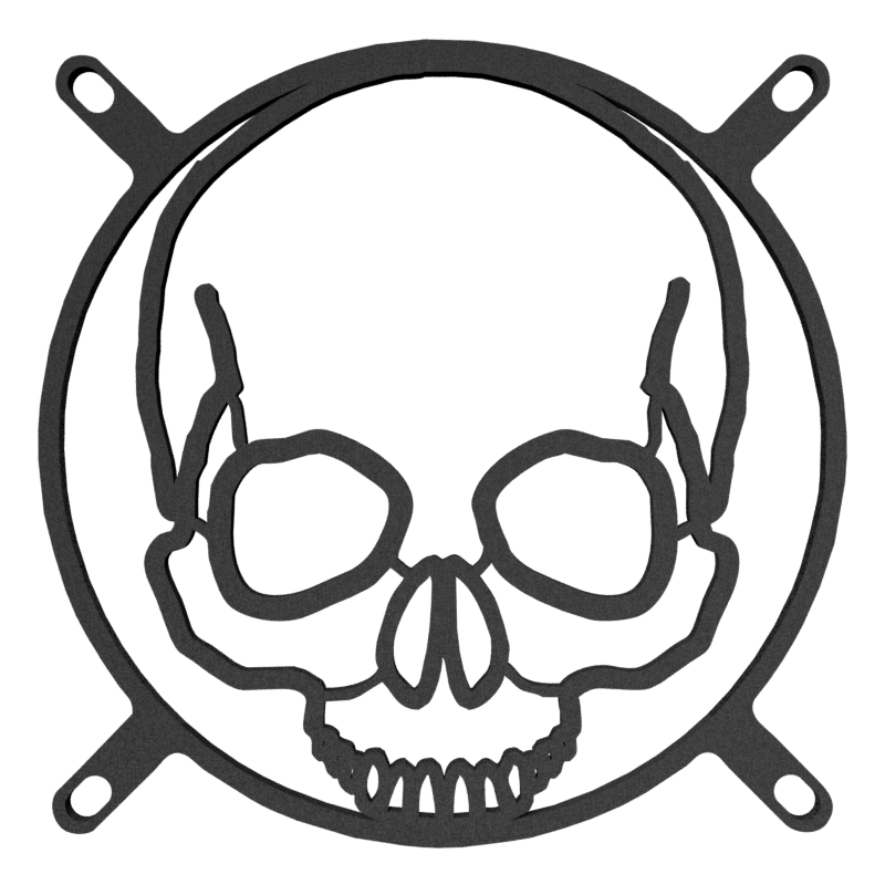 140mm Skull Fan Cover