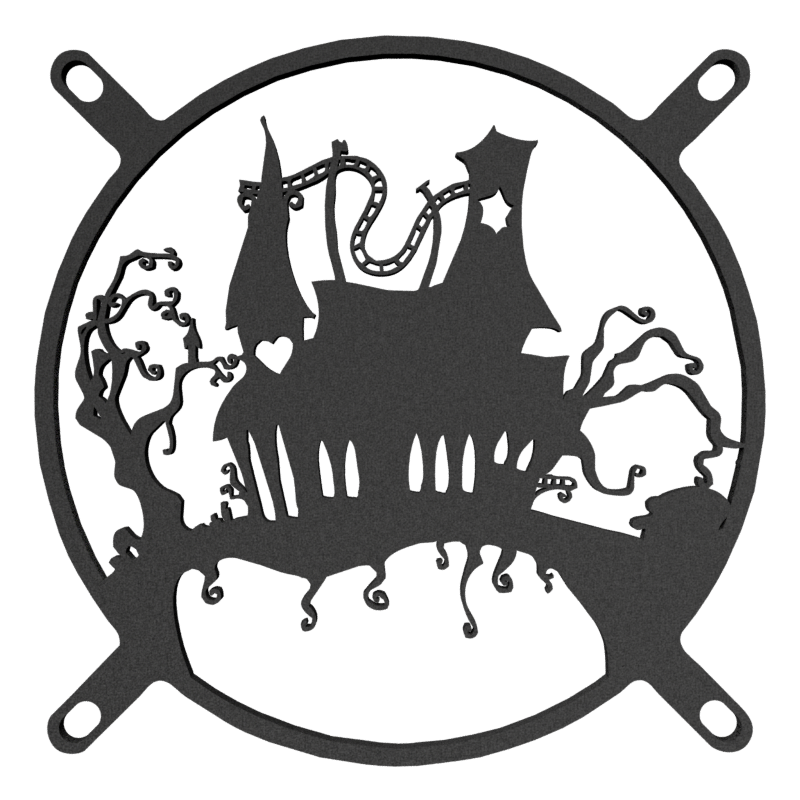 140mm Ruby Mansion Fan Cover
