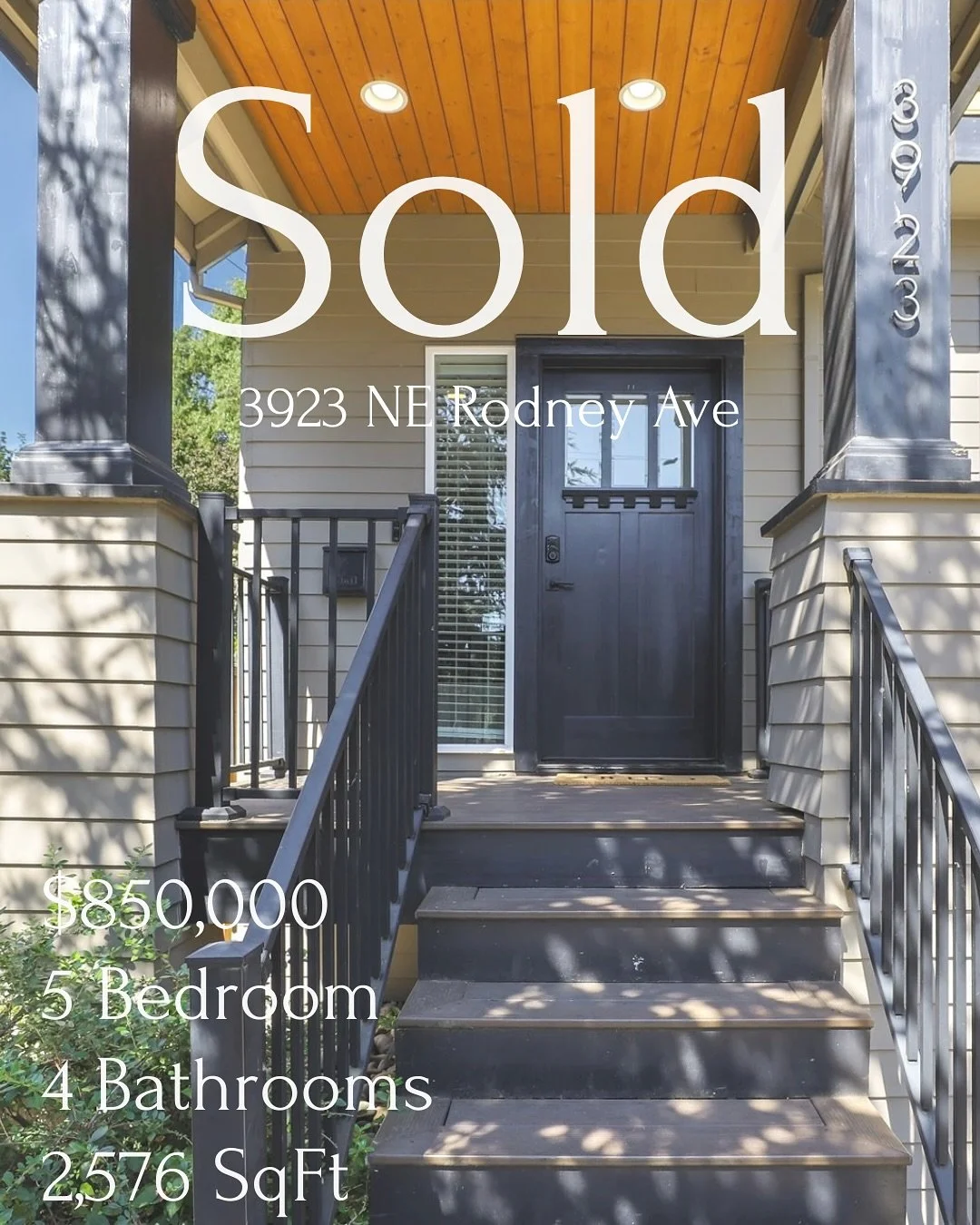 Sold in Boise, NE Portland! Another successful transaction, helping a friend move closer to my neck of the woods.