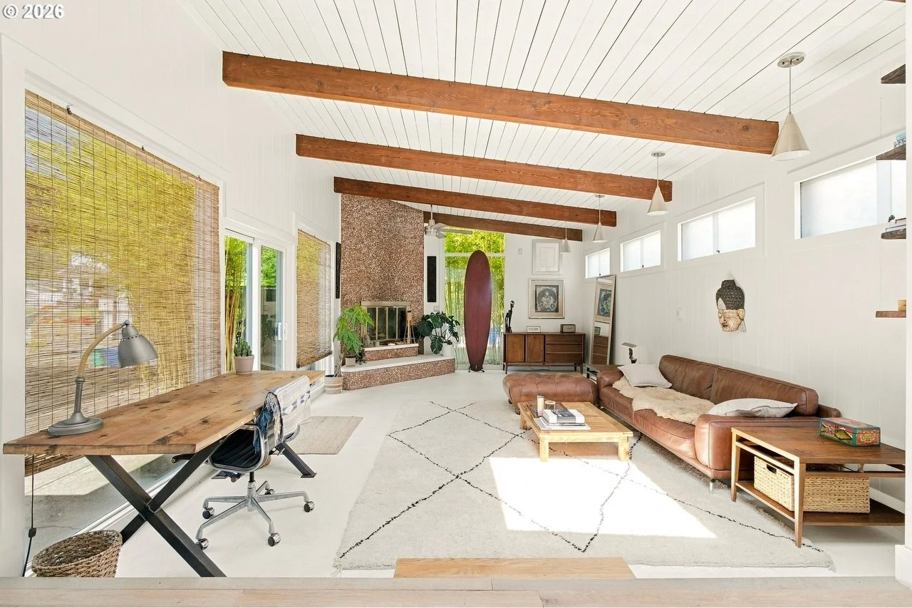 This week in Danny&rsquo;s Digest: A tucked-away Overlook compound with a Rummer-inspired interior full of exposed beams, white plank ceilings, oak floors, custom wood details, and a detached studio with its own bath and kitchenette.

This dialed mid