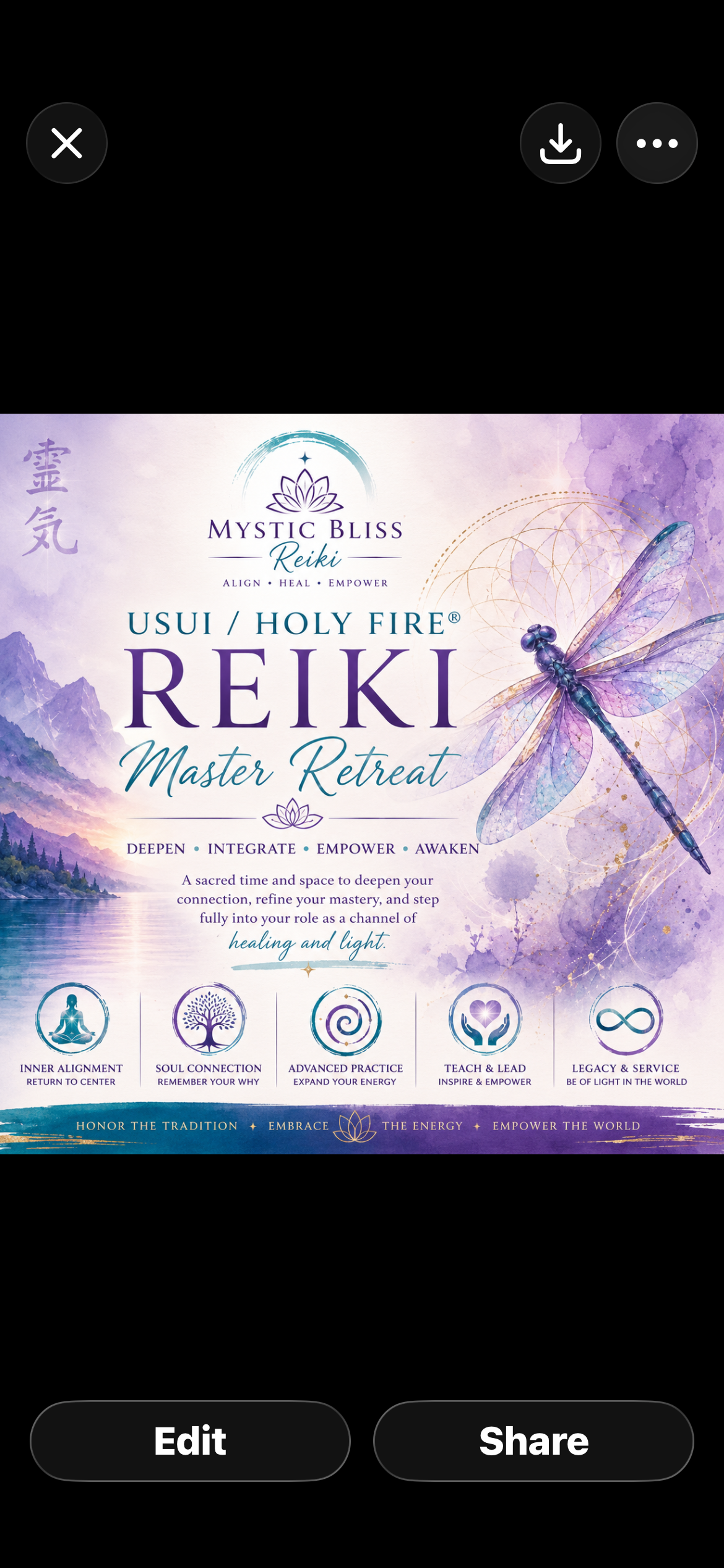 Usui/Holy Fire Reiki Level 3 Master Retreat