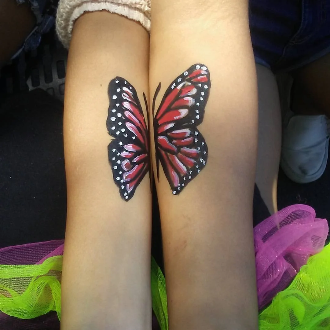 butterfly face paint body art