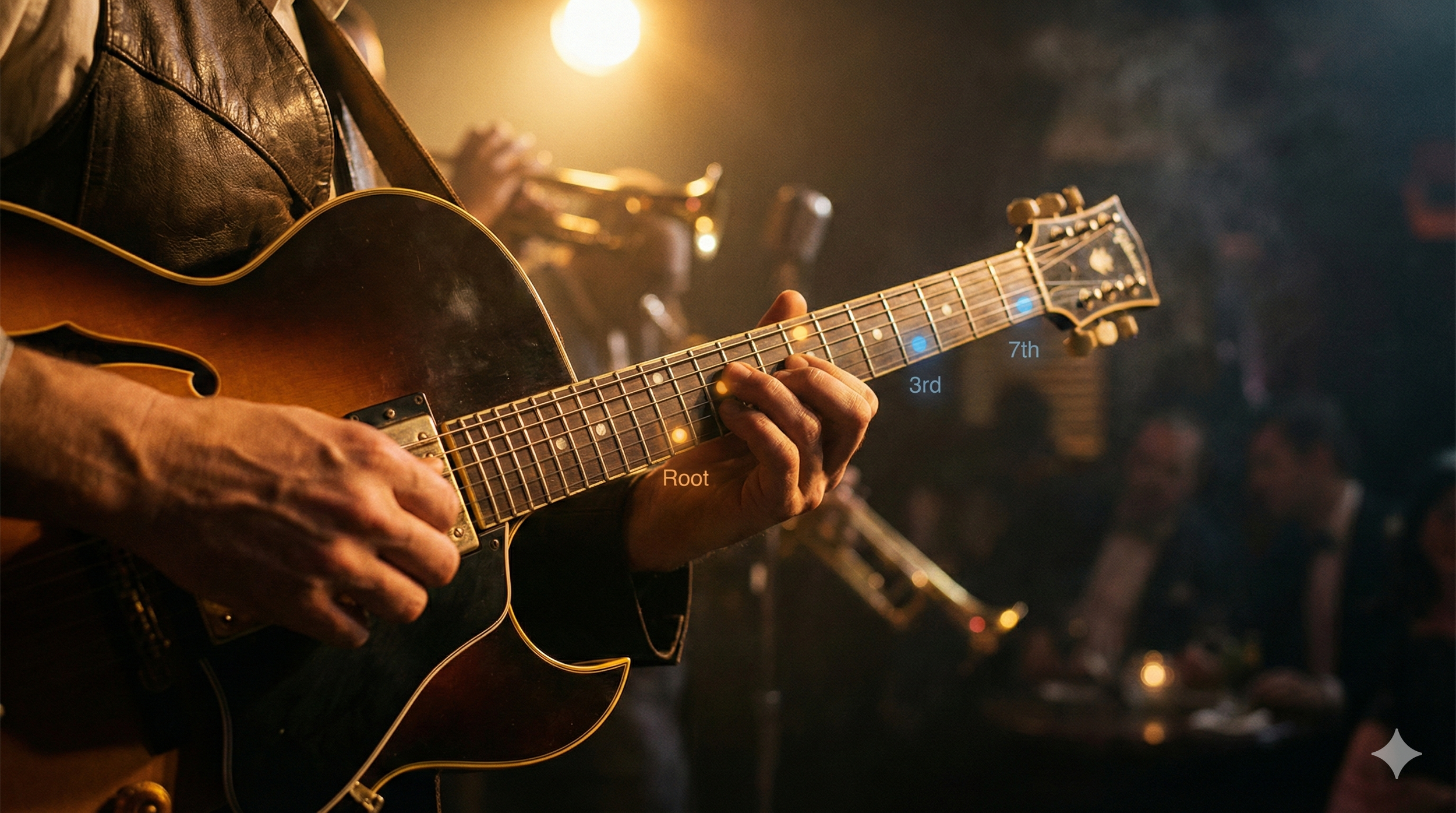 The Art of Omission: Mastering Shell Voicings and the 1-3-7 Rule for Jazz Guitar Beginners