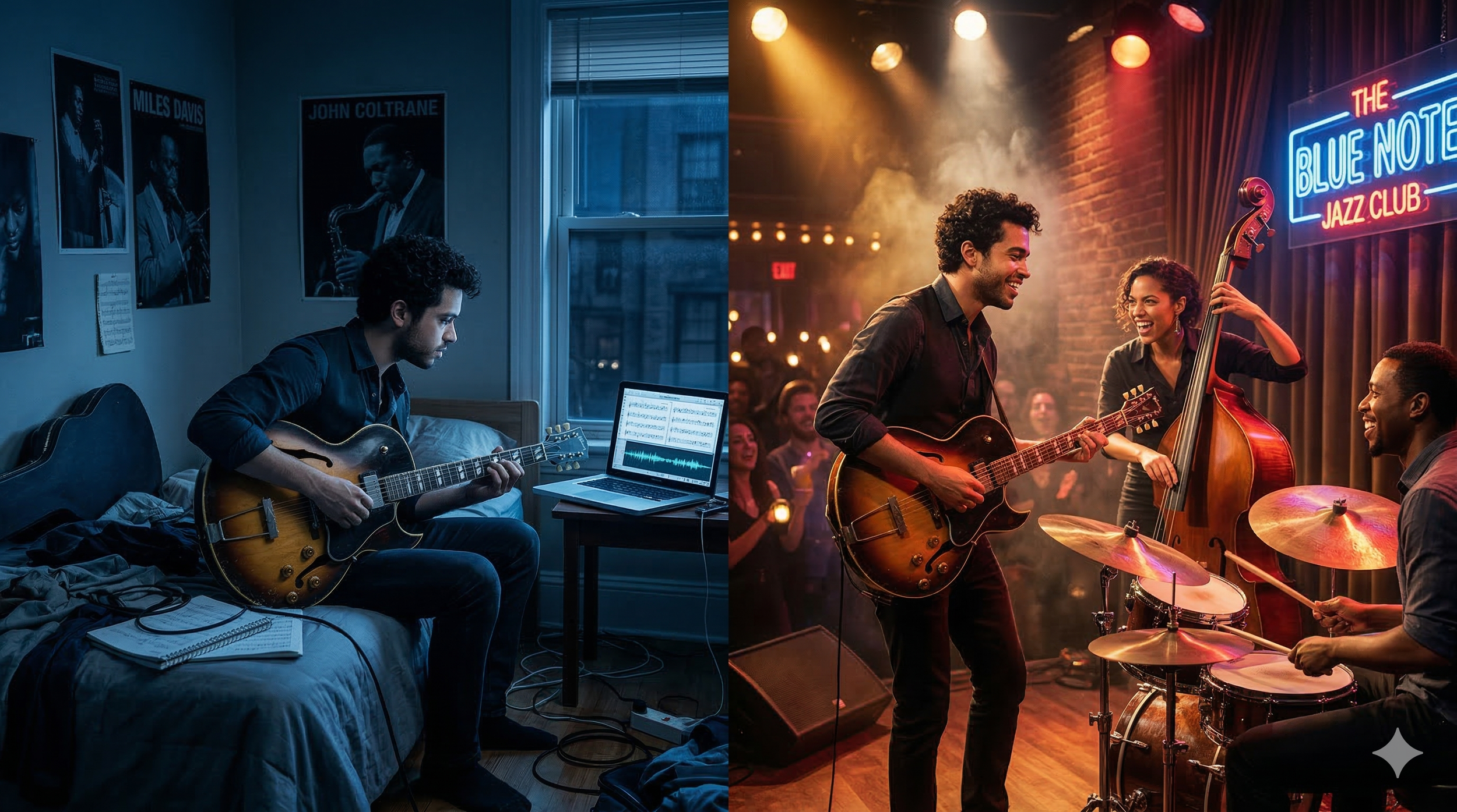 The Musician’s Triad: Balancing Practice, Jamming, and the Stage