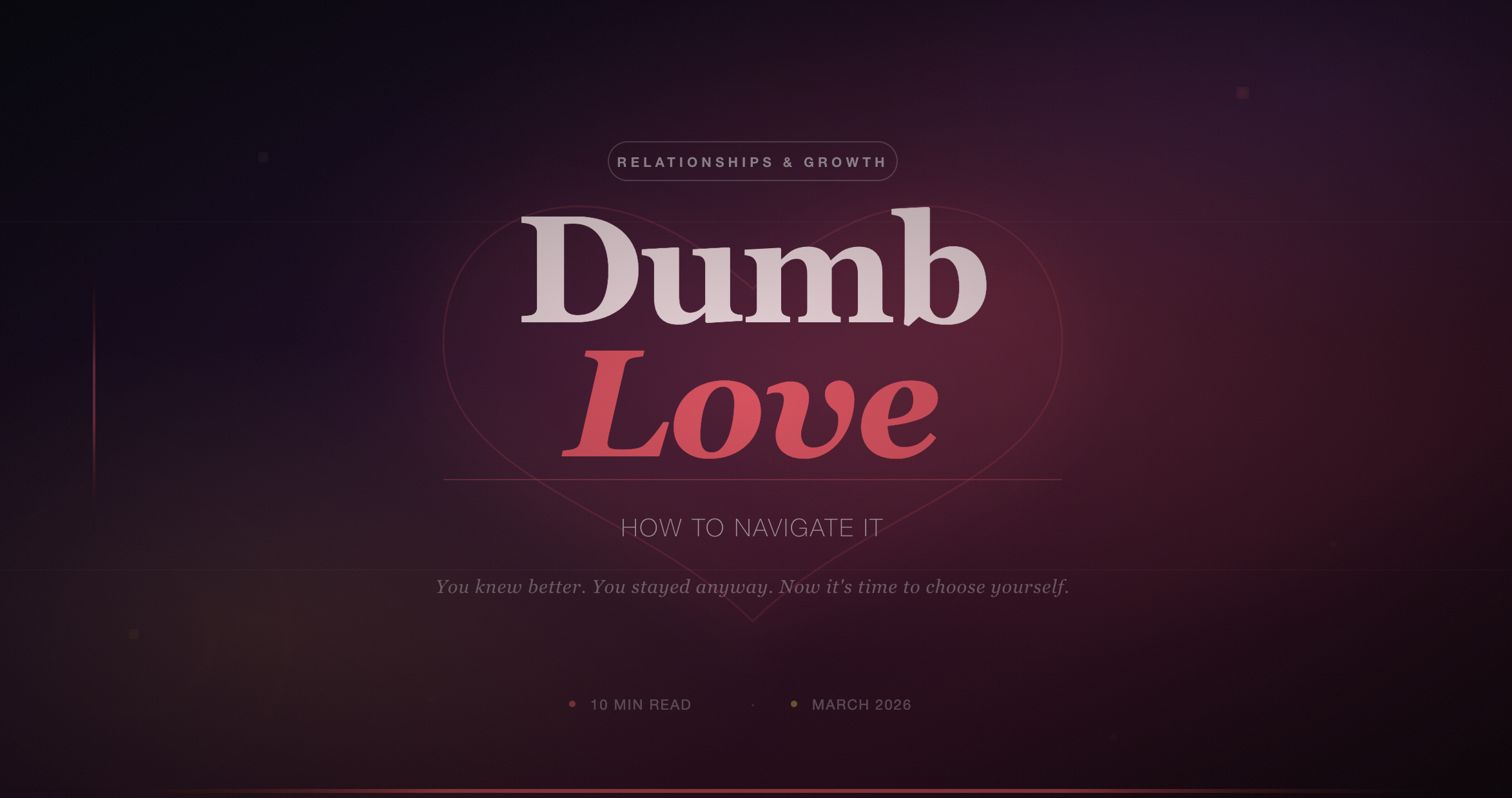Dumb Love ?