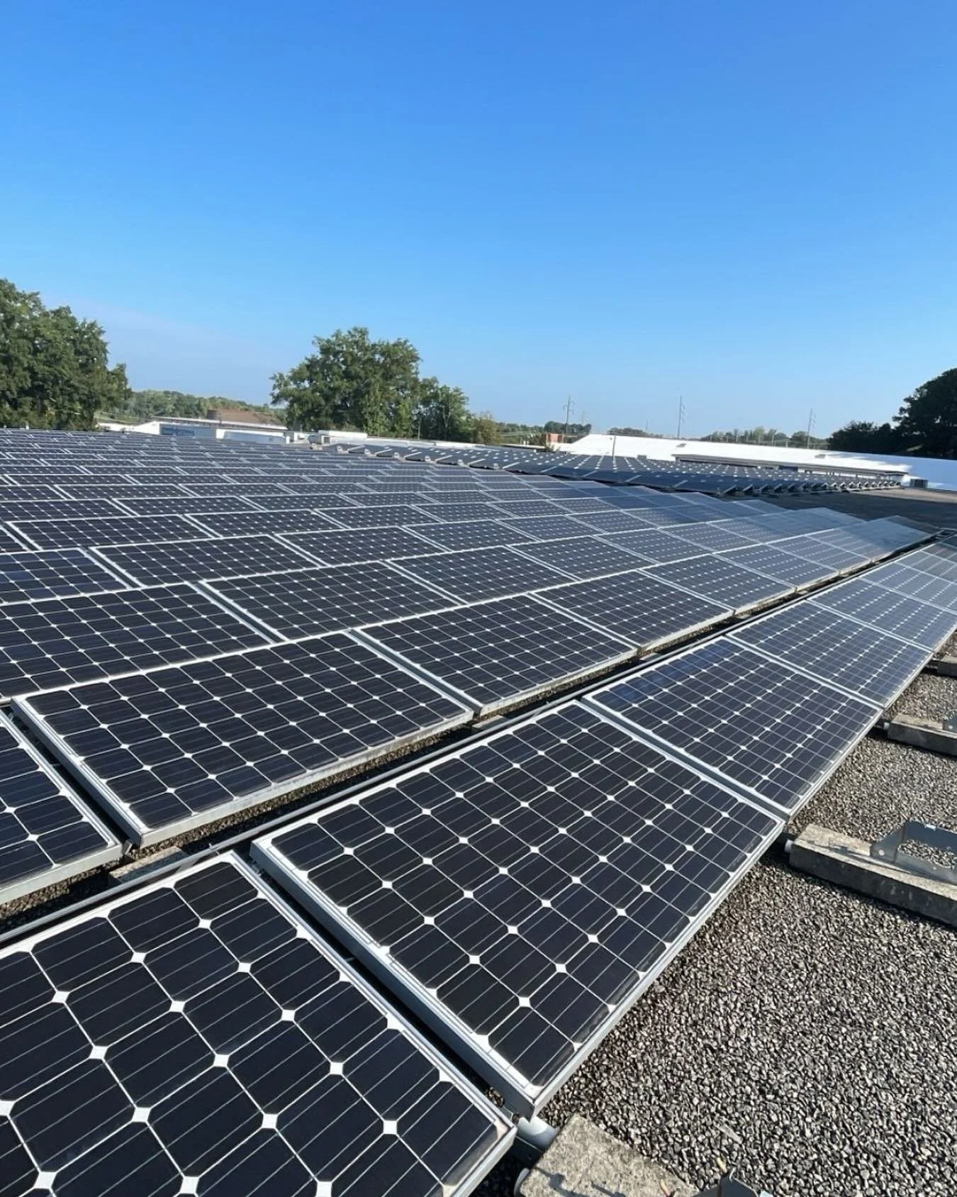 There is just something magical about those blue October skies 😍
And 400 solar panels glinting in the sunlight after we cleaned them to sparkling so that they would work more efficiently for our client 🤩
Thinking about going solar (or already hav